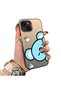 iPhone 15 Plus/14 Plus Compatible Hard Acrylic Back Silicone Edge Lens Protection Double Case