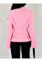 Women's Waist-Slit Flounce Long Sleeve Blouse 223 - 5