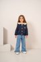 Baby Girl & Child 3-Piece Set with Embroidered Collar Shirt and Knit Cardigan and Pants - 6