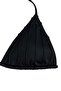 Black Draped Triangle Bikini - 3