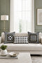 Monochrome Geometric 3 Piece Decorative Throw Pillow Cover - 3
