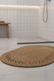 Trikotlu Oval Bath Mat |   Washable Modern Floor Mat |   5 Color Options |   40X60Cm - 4