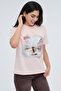 Miomazel Kedi Baskılı Basic T-Shirt - 4