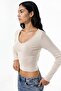 Busem V-Neck Slim Fit Cotton Blouse - 2