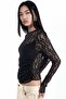 Busem Women's Slim Fit Lace Blouse - 2