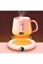 Lpmt Warm Cup Pad Coffee Cup Warmer Smart Stable Cup Pad Volcano Heater with 3 Setting - 2