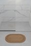 Trikotlu Oval Bath Mat |   Washable Modern Floor Mat |   5 Color Options | 50X80 cm - 4