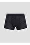 Black Cotton Flexible Men's Boxer Briefs 3-Pack - 3
