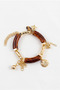 Acrylic Design Charm Rubber Bracelet - 2