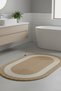 Striped Oval Bath Mat |   Washable Modern Floor Mat |   4 Color Options | 60X100Cm - 2