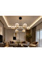 Modern Altılı Salon Led Avize - 2
