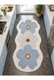 Eta Flower Themed Patterned Modern Woven Base Decorative Carpet Eta4125 - 3