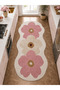 Eta Flower Themed Patterned Modern Woven Base Decorative Carpet Eta4124 - 3