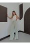 Women's High Waist Elastic Waist Linen Palazzo Trousers - 3