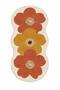 Eta Flower Themed Patterned Modern Woven Base Decorative Carpet Eta4126