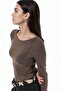 Busem Slim Fit Long Sleeve Transparent Blouse - 2