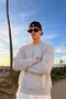 Men's Daily Comfortable Fit Basic Light Gray Sweatshirt - 3