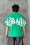 Premium Acid Wash Graphic Print Oversize T-Shirt - 7