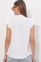 Women's Collared Sleeveless Shirt 40038 - White - 3