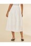 Women Ivory Elasticated Midi Skirt - 3
