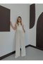 Women's High Waist Elastic Waist Linen Palazzo Trousers - 2