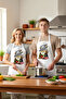 Women's Chef Apron Kitchen Printed Unisex Halter Neck Strap with Front Pocket Comfortable Cut Daily Modern Stylish Elegant