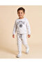 Boys Light Grey Little Athlete Graphic 2-Piece Jogging Suit - 4