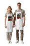 Unisex Chef Apron Kitchen Themed Printed Neck Strap Comfortable Cut Daily Use Modern Stylish - 2