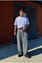 Premium Pleated Striped Model Fabric Trousers - 4