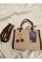 Hand and Shoulder Bag with Cherry Charm