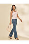 Women Lilac Plain Ribbed Vest - 5