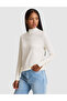 Ecru Slim Fit Basic Sweater 50331311-Vr019 - 3