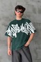 Premium Acid Wash Graphic Print Oversize T-Shirt - 3