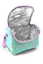 Pastel Color Triangle Patterned Five-Compartment 3-Piece School Bag Set 04602 - 5