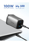 100W GaN Fast Charger 2 USB-C + 1 USB-A 3-Port Wall Charger with PD 3.0 PPS QC Fast Charging Adapter for MacBook Pro/Air iPhone 17/16 Samsung Galaxy Z S26 Series iPad, Huawei Honor Oppo & More - 2
