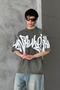 Premium Acid Wash Graphic Print Oversize T-Shirt - 5