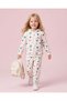 Girls Ivory Printed Hooded Jogger Set - 2