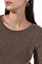 Busem Slim Fit Long Sleeve Transparent Blouse - 4