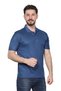 Men's Dad Combed Cotton Collared Pocketed Oxford Fabric Cotton T-Shirt Classic Cut 4-Piece Colorful Economic Package - 3