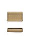 Women's Luxury Strap Hand and Shoulder Bag Makeup Bag with Snap Fasten Faux Leather Wallet Simple Mini Square Bag, Twill Coffee - 3