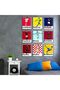 Soccer Wall Art Set of 9, Messi Ronaldo Mbappe Neymar A4 Posters, Unframed - 5