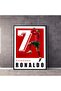 Cristiano Ronaldo Soccer Wall Art A4 Poster for Boys Room with Outer Frame - 2