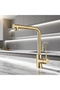 Kitchen Sink Faucet with 2-Function Sprinkler Head and Spiral, Matte Gold, Imported with 7 Years Warranty - 6