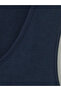 Vizyon New Season Navy Blue Large Size U-Neck Women's Undershirt - 4