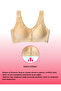 Women's Front Button Bra with Thick Straps and Ultra Comfortable Molded Laser Cut Invisible Bras - Beige (Skin)O8816 My Love - 4