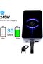 كيبل قصير USB C الى USB C (5 انش/13 سم) - شحن سريع 240 واط ونقل بيانات 80 جيجابايت في الثانية، متواف - 3