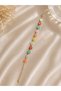 Colorful Daisy Bracelet – Adjustable Women's Bracelet with Gold Color Flower Detail