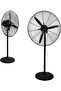 30 Inch Industrial Floor Standing Fan, Powerful Air Circulator with Wide Coverage, Durable Metal Safety Cage, Robust Construction, Strong Air Delivery and Stable Base for Commercial and Industri