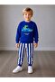 Boy's Crocodile Printed Striped Top and Bottom Set