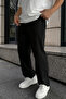Men's Cotton Baggy Fit Comfortable Cut Knitted Sweatpants with Side Pockets - 3